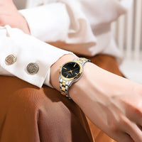 CURREN 9094 Womens Watches Fashion Original Quartz Wrist Watch for Ladies Dazzling Diamond Waterproof Luminous Luxury