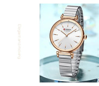 CURREN 9081 Exquisite Women's Quartz Watch Round Silver Gold Clock Simple Fashion Casual Women's Luxury Watch Relojes De Mujer