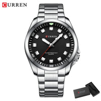 CURREN Fashion Men Watch Top Brand Luxury Waterproof Sport Mens Watches Stainless Steel Automatic Date Military Wristwatch