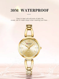 CURREN 9092 Women's Stainless Steel Quartz Watch Luxury and Elegant Watch Business Women's Bracelet Watches Relojes De Mujer