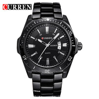 CURREN 8110 Men's Quartz Watch Calendar Luminous Sports Strap Waterproof Casual Cool Wristwatch Male Clock reloj hombre