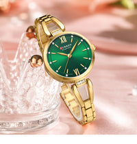 CURREN 9092 Women's Stainless Steel Quartz Watch Luxury and Elegant Watch Business Women's Bracelet Watches Relojes De Mujer