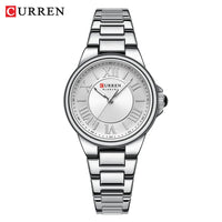 CURREN Fashion Women Watch Top Brand Luxury Ladies Girl Wristwatch Black Stainless Steel Bracelet Classic Female Clock Gift 9004