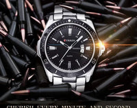 CURREN 8110 Men's Quartz Watch Calendar Luminous Sports Strap Waterproof Casual Cool Wristwatch Male Clock reloj hombre