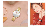 CURREN Fashion Women Watch Top Brand Luxury Ladies Girl Wristwatch Silver Stainless Steel Bracelet Classic Female Clock 9024