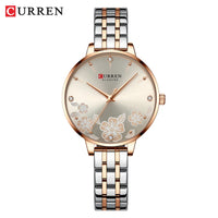 CURREN 9068 Fashion Women Watches Stainless Steel strap Ultra Thin Quartz Watch Woman Romantic Clock Women Watches Montre Femme