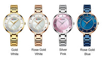 CURREN Women Watches Top Brand Luxury Ladies Wrist Quartz Watch Stainless Steel Classic Bracelet Female Clock Clear 9051