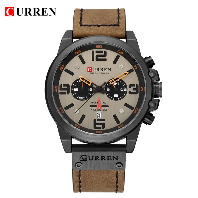 CURREN 8314 Watch For Men Top Brand Luxury Leather Quartz Men Watches Date Business Sport Male Wristwatch Clock Montre Homme