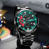 CURREN 8402 Men's Stainless Steel Watch Creative Fashion Luminous Dial with Chronograph Leisure Luxury Men's Watch Reloj Hombre