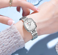 CURREN 9093 Women's Square Waterproof Watch; Simple Casual Women's Watch; Fashionable Women's Watch Ladies' Wristwatch