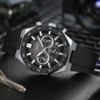 CURREN Sport Mens Watches Top Brand Luxury Auto Date Watch Men Waterproof Luminous AQUANAUT Quartz Watches for Men Reloj Hombre