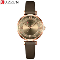 CURREN 9079 Elegant Women's Quartz Watch Fashion Casual Leather Strap Waterproof Clock Business Lady Watch Gift Reloj Mujer