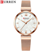 CURREN Fashion Watch for Women Luxury Quartz Gold Elegant Bracelet Wristwatch Female Clock Ladies Dress Stainless Steel Gifts