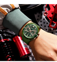 CURREN 8502 Brand New Quartz Watches for Men Chronograph Calendar Luminous Sport 30M Waterproof Silicone Strap Mens Wristwatch