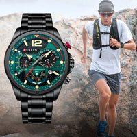 CURREN Casual Business Chronograph Waterproof Stainless Steel Watch Mens New Luxury Fashion Quartz Men Wristwatch часы мужские