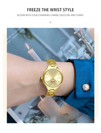 CURREN Luxury Top Brand Women's Watches Elegant Fashion Gold Watch for Women Original Simple Quartz Waterproof Wristwatch Ladies