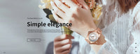 CURREN 9091 Luxury Original Woman Round Watch Stainless Steel 3ATM Waterproof Elegant Ladies Wristwatch Quartz Watch for Women