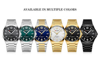 CURREN Men Quartz Movement Watch Waterproof Luminous Men's Watch, Stainless Steel Strap Business Watches