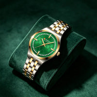 CURREN 9096 Women Watch Luxury Elegant Quartz Wristwatch with 32mm Dial Rhinestone Stainless Steel Band Ladies Gift Reloj Mujer