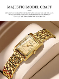 CURREN Women Watch Top Brand Luxury Lady Girl Wristwatch Stainless Steel Bracelet Waterproof Female Original Clock Gift 9115