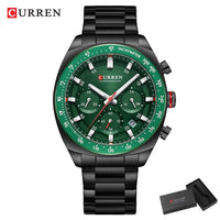 CURREN High Quality Men's Luxury  Fashion Quartz Watch Men Round Business Student Sport Waterproof Glow Clock