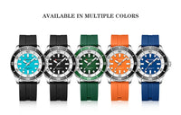CURREN 8448 Men's Fashion Quartz Watch Outdoor Large Dial Luminous Waterproof Silicone Strap Sport Wristwatch Reloj Hombre