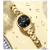 CURREN 9094 Womens Watches Fashion Original Quartz Wrist Watch for Ladies Dazzling Diamond Waterproof Luminous Luxury