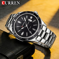 CURREN 8110 Men's Quartz Watch Calendar Luminous Sports Strap Waterproof Casual Cool Wristwatch Male Clock reloj hombre