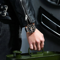 CURREN Sport Men Watch Top Brand Luxury Military Business Male Clock Gold Stainless Steel Quartz Digital Man Wristwatch 8384