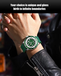 CURREN 8448 Men's Fashion Quartz Watch Outdoor Large Dial Luminous Waterproof Silicone Strap Sport Wristwatch Reloj Hombre
