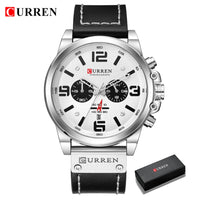 CURREN 8314 Watch For Men Top Brand Luxury Leather Quartz Men Watches Date Business Sport Male Wristwatch Clock Montre Homme