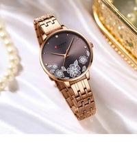 CURREN 9068 Fashion Women Watches Stainless Steel strap Ultra Thin Quartz Watch Woman Romantic Clock Women Watches Montre Femme