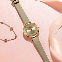 CURREN 9079 Elegant Women's Quartz Watch Fashion Casual Leather Strap Waterproof Clock Business Lady Watch Gift Reloj Mujer