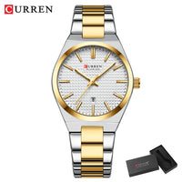 CURREN Luxury Quartz Watch for Women Elegant Stainless Steel Women's Watches Luminous Waterproof Date Wristwatch Ladies Gift