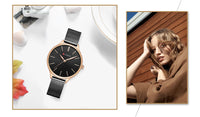 CURREN Fashion Women Watch Top Brand Luxury Ladies Girl Wristwatch Silver Stainless Steel Bracelet Classic Female Clock 9024