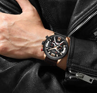 CURREN 8329 Casual Sport Watches for Men Top Brand Luxury Military Leather Wrist Watch Man Clock Fashion Chronograph Wristwatch