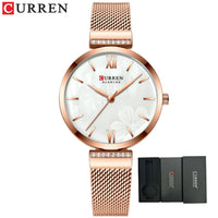 CURREN Fashion Watch for Women Luxury Quartz Gold Elegant Bracelet Wristwatch Female Clock Ladies Dress Stainless Steel Gifts