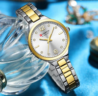 CURREN Luxury Top Brand Women's Watches Elegant Fashion Gold Watch for Women Original Simple Quartz Waterproof Wristwatch Ladies