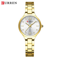 CURREN Luxury Top Brand Women's Watches Elegant Fashion Gold Watch for Women Original Simple Quartz Waterproof Wristwatch Ladies
