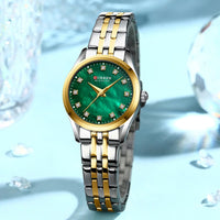 CURREN Elegant Fashion Women's Watches Luxury Brand Original Quartz Watch for Ladies Waterproof Stainless Steel Clock