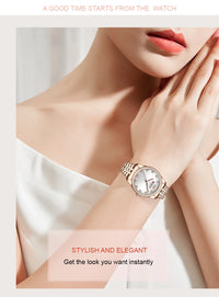 CURREN Top Brand Ladies Watch Elegant Stainless Steel Bracelet Simple Waterproof Ladies Business Watch Relogio Feminino