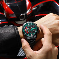 CURREN 8402 Men's Stainless Steel Watch Creative Fashion Luminous Dial with Chronograph Leisure Luxury Men's Watch Reloj Hombre