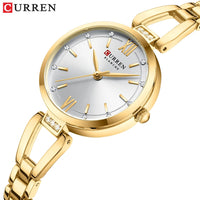 CURREN 9092 Women's Roman Letter Chain Watch Waterproof Small Dial Women's Fashion Watch Ladies' wristwatch