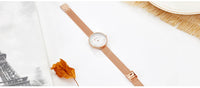CURREN 9020 Small Dial Quartz Watch for Ladies, Waterproof Elegant Mesh Strap Fashion Wristwatch