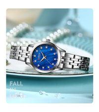 CURREN Elegant Fashion Women's Watches Luxury Brand Original Quartz Watch for Ladies Waterproof Stainless Steel Clock