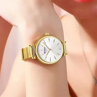 CURREN 9081 Exquisite Women's Quartz Watch Round Silver Gold Clock Simple Fashion Casual Women's Luxury Watch Relojes De Mujer