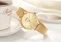 CURREN Fashion Women Watch Top Brand Luxury Ladies Girl Wristwatch Silver Stainless Steel Bracelet Classic Female Clock 9024