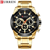 CURREN Quartz Watch for Men Top Brand Luxury Fashion Business Watches Steel Waterproof Man Sport Wristwatch Relogio Masculino