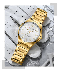 CURREN Luxury Quartz Watch Men Waterproof  Luminous Wristwatch Stainless Steel Men's Casual Watches Male Clock Sports Reloj