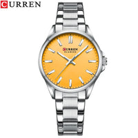 CURREN Simple Women Bracelet Luminous Quartz Watches For Ladies Sports Round Waterproof Business Wristwatch Relogio Feminino
